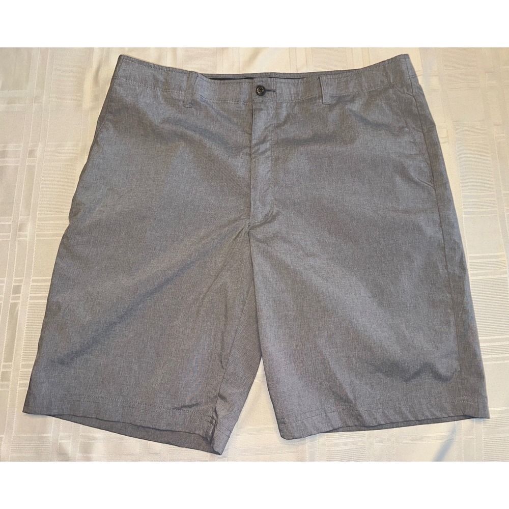 Nicklaus Golf Shorts Mens 36 Grey Performance Flat Front Stretch TA129 TA131